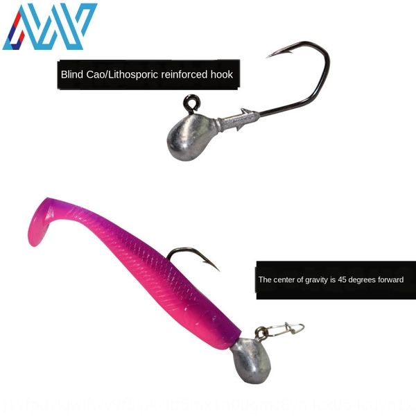 

primary color head soft bait luya luya lead fish hook fishing gear accessories lead hook accessories