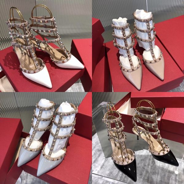 

sexemara 2020 multicolor flower lady corsage sandals fashion women gladiator high heels shoes adorable polka-dot spotted heeled#358, Black