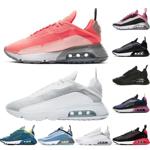 

2020 with socks 2090 men women running shoes pure platinum duck green camo aurora green oreo mens trainers sports sneakers 36-45, White;red