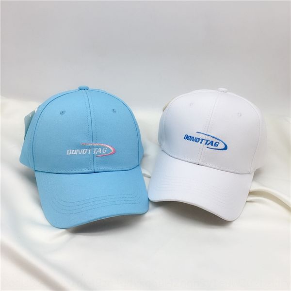 

2020 new donottag all-match embroidered outdoor sunshade cotton hat baseball cap baseball cap, Blue;gray