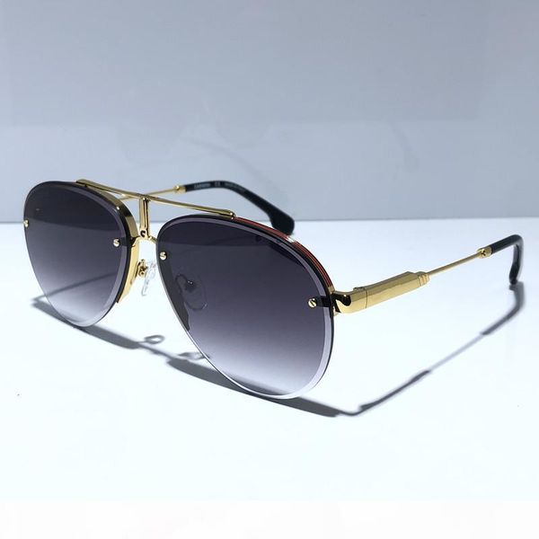 

new designer sunglasses 1008 simple half-rimmed glasses avant-garde style elling eyewear uv400 protection with box, White;black