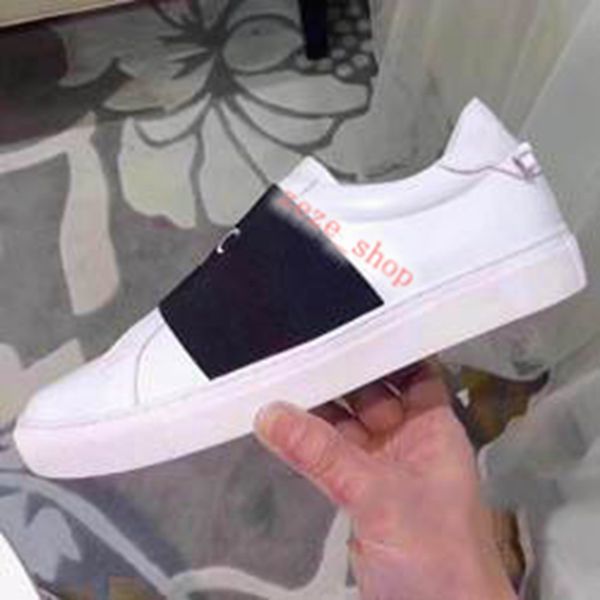 

fashion men marca shoes progettista man 100% leather lettered casual shoes soft cowhide woman flat black white walking elastic sports shoes