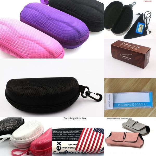 

anti-pressure boutique sun box packaging box accessories mirror case sun glasses glasses case cloth, Blue