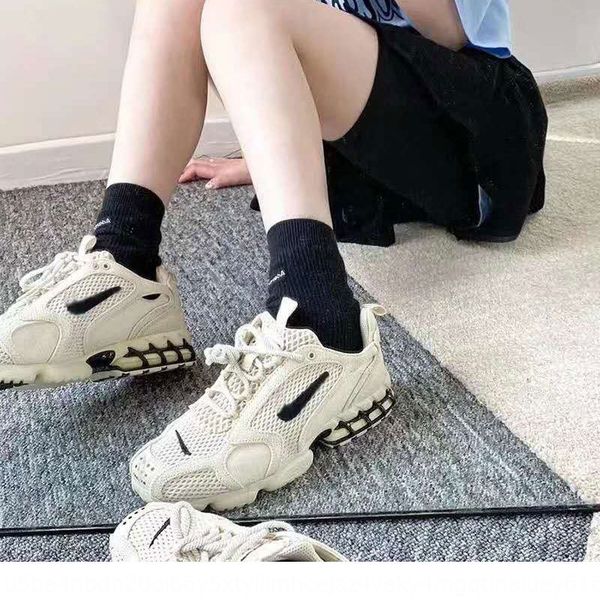 

autumn 2020 sports children's new sports girls' breathable running shoes korean fashion student online red small white shoes, Black