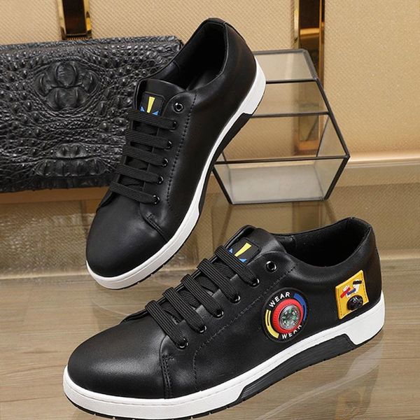 

drop ship mens shoes herren luxus marken schuhe vintage outdoor walking breathable footwears low lace -up plus size casual men shoes, Black