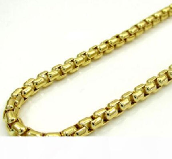 

mens womens 10k yellow gold venetian box chain necklace 16-22 inch 1.5mm, Silver