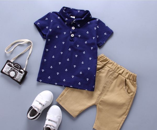 

p74wj 2019 new wear boy baby baby child lapel short suits for boys and girls children's suits for boys and girls sleeve two-piece set c