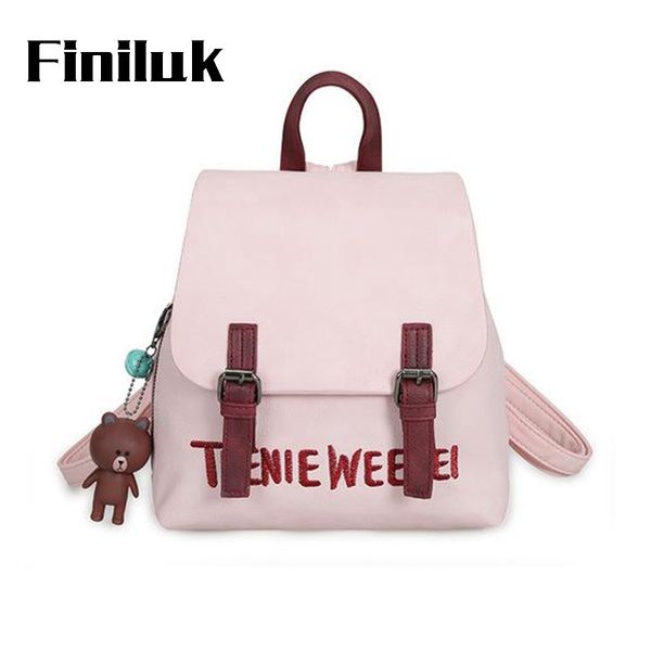 

finiluk women backpack bags fashion girls leather school bag leather casual preppy styple bags biz181 pm49