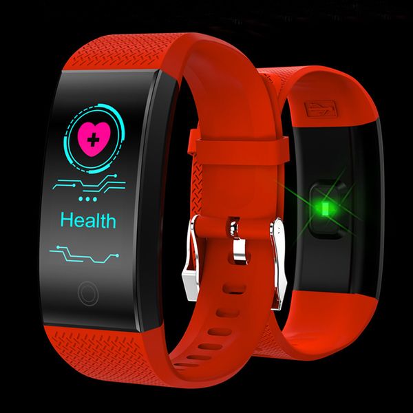 

qw18 smart watch waterproof oxygen blood pressure measurement fitness tracker bluetooth clock reloj inteligente for android ios