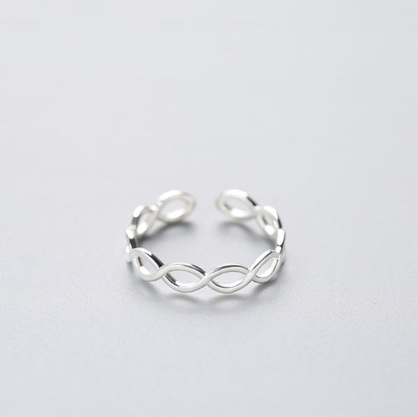 

geometric two line minimalist ring 925 sterling silver for women birthday party fashion jewelry new