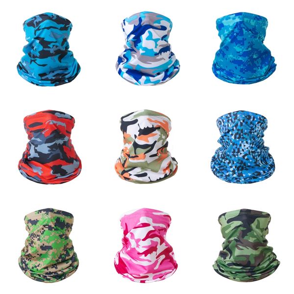 

cycling face mask scarf bicycle head scarf camouflage face er sport headband outdoor sports warmer neck masks dustproof balaclava mask#474, Black