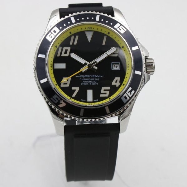 

2020 new watch men 44mm automatic machinery watch sweeping movement model 1884 no battery watches 1, Slivery;brown