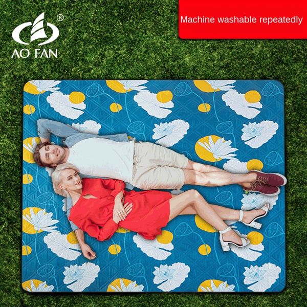 

meal ткани еда влагостойкого мат утолщенного пикник на открытом воздух газона коврика кемпинг ворса пляж пикник ткань портативных модули сти