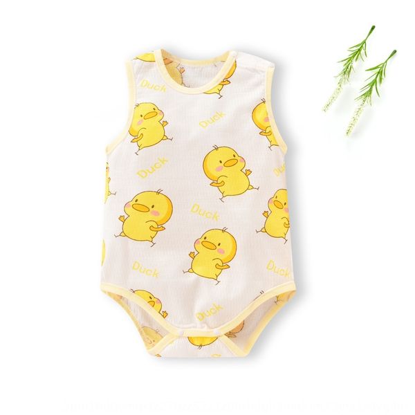 

newborn infant baby triangle body vest body clothing armless jumpsuit climbing clothes cartoon vest clothes, Blue