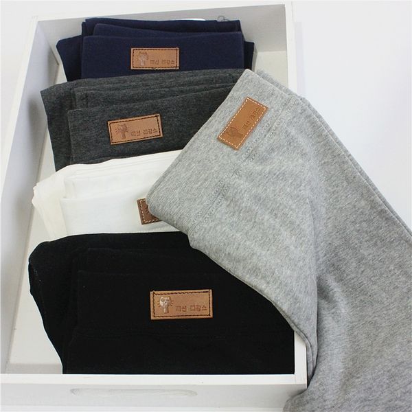 

vivxc 2019 spring leggingsunderpants leggingsand autumn new cotton kitten leggings high waist solid color thin ankle-length pants women', Black