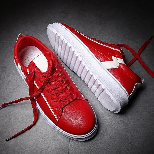 

casual mens trainers male para informales white casuales 2020 sneaker slip sapatos shoe on 39 casual sapato sneakers leather s, Black