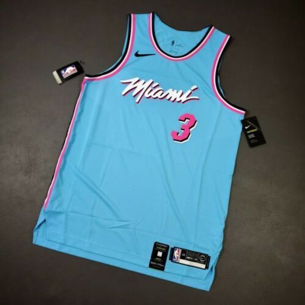 

100% stitched dwyane wade mia vicewave jersey size xs-5xl mens throwbacks basketball jerseys, Gray