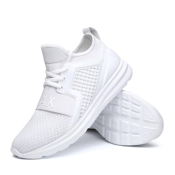 

factory wholesale big size 39-47 chaussure homme men sneakers casual breathable mesh comfort running tennis sport shoes 2020, Black