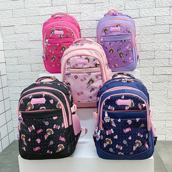 

lh9rn schoolbag primary bag backpack school students grade 3-6 campus fresh wear-resistant waterproof breathable refrigerator children