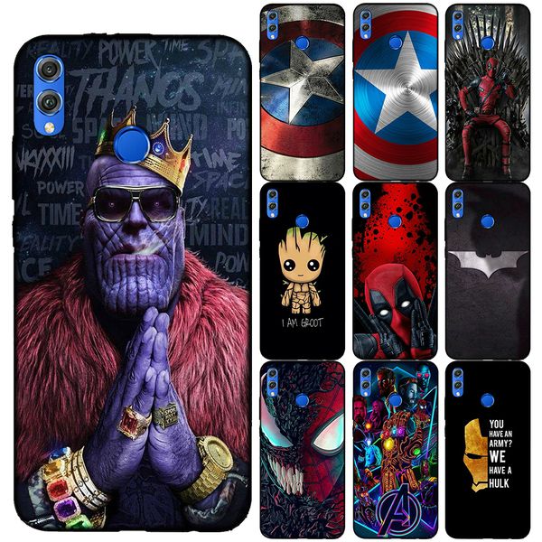 

marvel мстители танос гроот капитан мягкая обложка силиконовый чехол для huawei honor 10 20 lite pro 10i 8x 9x mate 30 20 10 lite pro