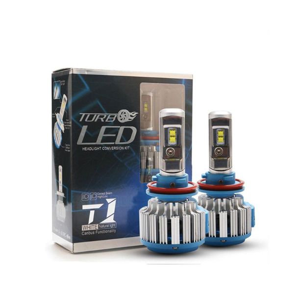 

t1 led car headlight headlights h4 led h11 light lamps and high beams car modification accessories