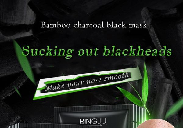 

Anti-Aging mascarilla Pore Cleaner Black face Skin Care Bamboo charcoal mascarilla Blackhead removal Mineral mud Wholesale nose Masks