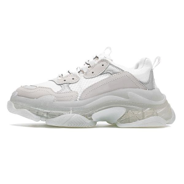 

women men track shoe dad casual shoes crystal bottom triple s leisure shoes sneakers for men vintage old grandpa trainer chaussures, Black