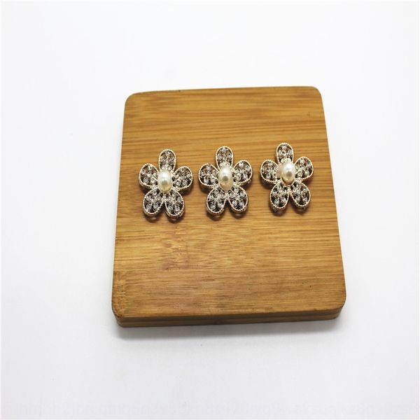 

3.2cm flower pearl resin handmade diy korean hair materials yiwu handmade hair accessories diy accessories, Silver