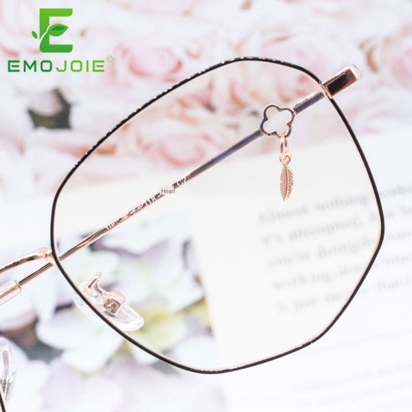 

frame ins decorative feather pendant myopia frame female pendant myopia glasses chinese style danyang glasses, Silver