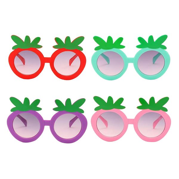 

kids sunglasses cute strawberry sunglasses flower shaped 4 pieces, Blue