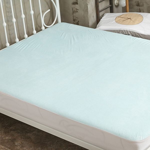 

bamboo fiber three-color infant waterproof urine-proof hat large size baby solid color waterproof sheet bed sheet bed hat washable