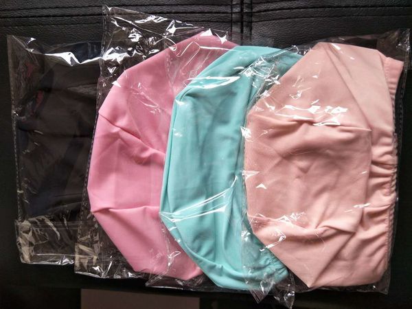 

cloth colorful nylon cap with packaging swimming cap for swimming pool