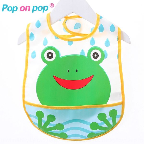 

waterproof cover coat dining pocket baby children's clothing baby saliva towel bib children's wear bib towel reverse dressing