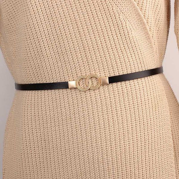 

2020 belt female luxury designer belt for women genuine leather female adjustable thin cintos lightweight for wom, Black;brown