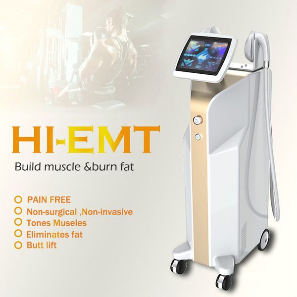 

men women body slimming technology emsculpt muscle building fat removal & body contouring emslim machine dhl ship free, Black;white