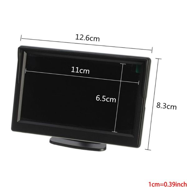 

5 inch tft lcd car rear view monitor + 2 stand for reverse backup camera vcr dvd e7ca car dvr