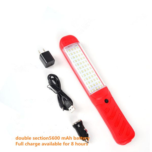 

portable lanterns 60 led rechargeable work lamp car inspection light 2835 magnet auto repair super bright emergency
