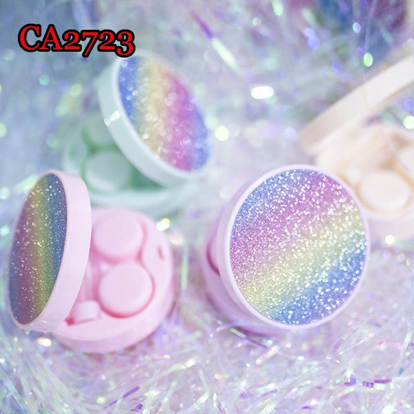 

3dwrj красивая зрачка кормящие очки великолепна радуги матового круглые невидимые очки красивая коробка уход зрачок лист цвета воды коробка, Blue