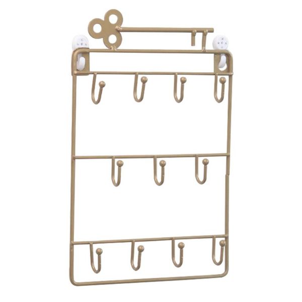 

hooks & rails modern style iron wall mounted storage hook 11 hangers key holder coat hat scarf rack durable wall-hooks home hold
