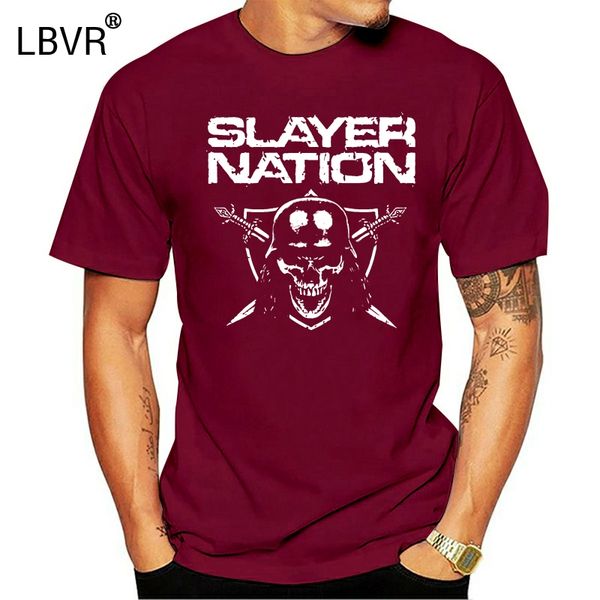 

slayer nation tour black t-shirt shirts tee xs-3xl new men's fashion short-sleeve t shirt mens, White;black