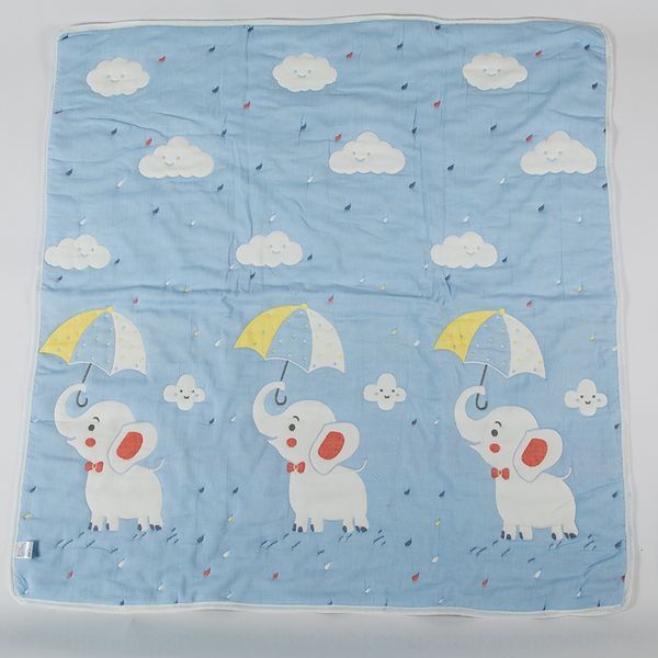 

cotton gauze towel cartoon printed baby quilt 120*120 sweat-absorbing blanket newborn baby towel quilt ten layers