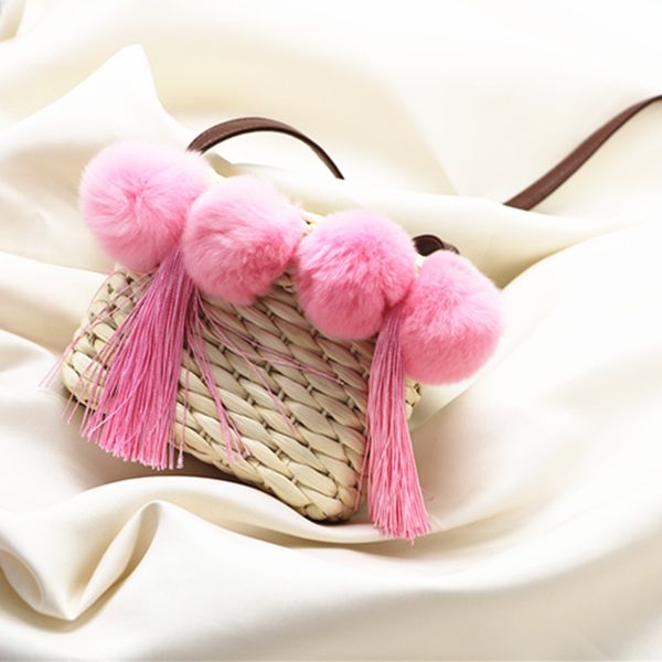 

designer bag beach bag bohemian handmade kintted travel crossbody shoulder bags women bag straw bags box rattan tassel bolsa feminina