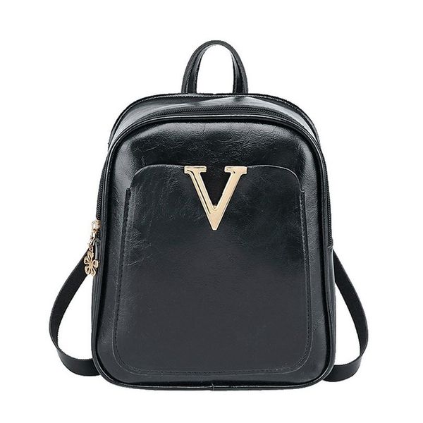 

korea girls shoulders hasp solid small backpack letter purse mobile phone bag school bags for teenage girls