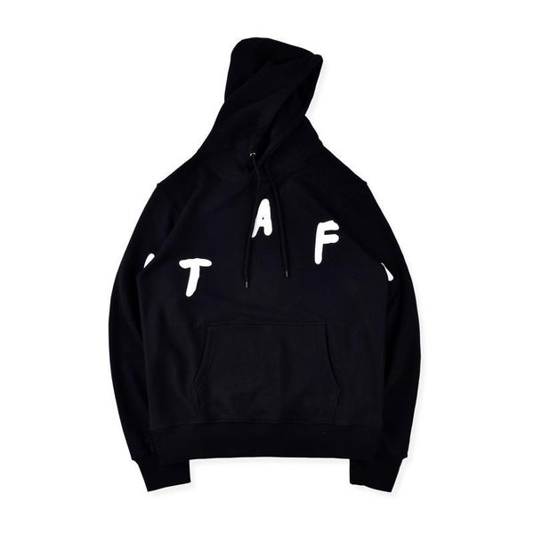 

2019 hip hop stars travis scott astroworld festival cactus jack staff puff print hoodie skateboard hooded sweatshirt men women hoody, Black