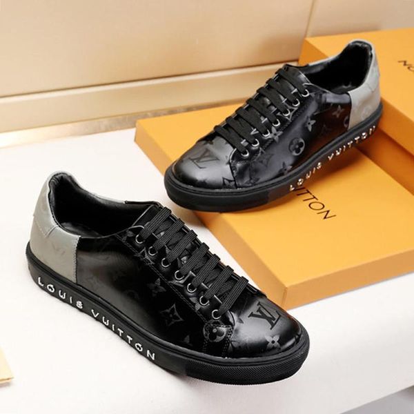 

fast delivery mens shoes comfortable vintage design leather style sneakers herren luxus marken schuhe low lace -up sports men shoes