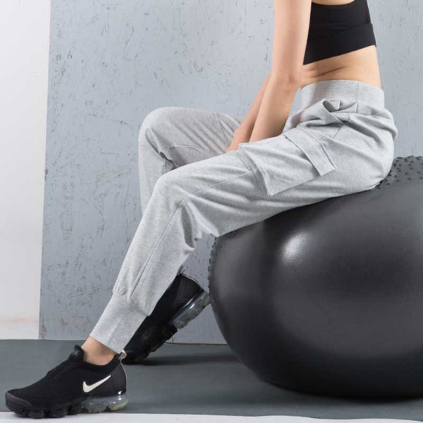 

19196 loose sweatpants big pocket sports pants women outdoor fitness pants training gym gym sport jogging clothings, Black;blue
