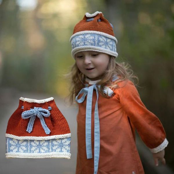 

ins baby wool korean style warm all-match casual cartoon boys' and girls warm knitted hat ' knitted hat scarf, Yellow