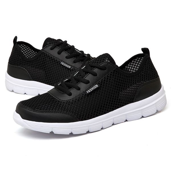 

men breathable running shoes lightweight casual shoes lovers non-slip comfortable sport walking jogging sneakers plus size
