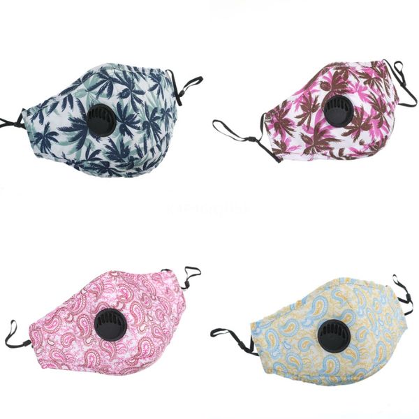 

reusable face masks flower printed sunshade cycling sunscreen triangle biden mask bandanas chiffon outdoor sunshad #443#132, Black