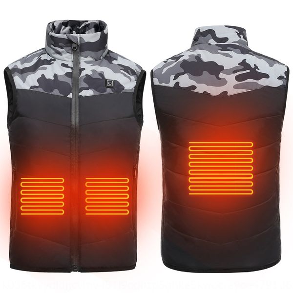 

gcwmy usb charging heating female female cotton-padded wo children's men's and women's vest intelligent thermal insulation cl, Camo
